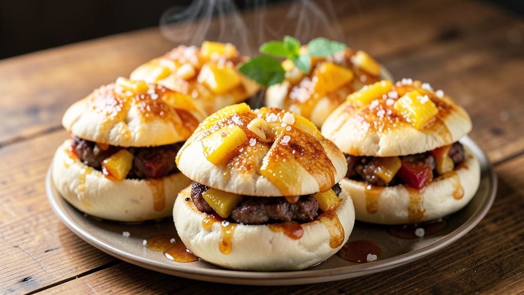 Pineapple Pork Buns Recipe: Sticky Sweet-Caramelized Bites With Pineapple Zing