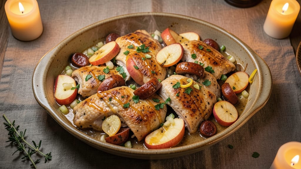 Chicken Apple Sausage Casserole Recipe: One-Pan Hearty Bites With Crispy Celery Topping