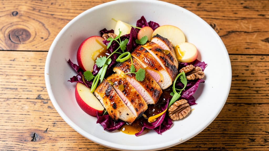 Grilled Chicken Apple Salad Recipe: Smoky Grilled Chicken and Sweet Tart Apple Crunch