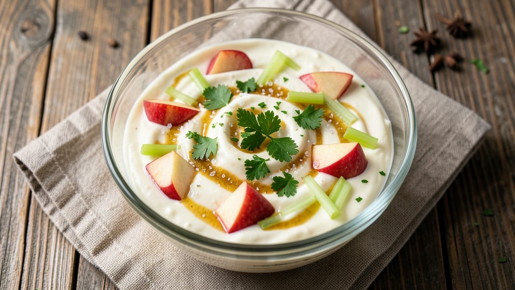 Apple Slaw Dressing Recipe: Creamy Apple Cider Vinaigrette With Celery Crunch