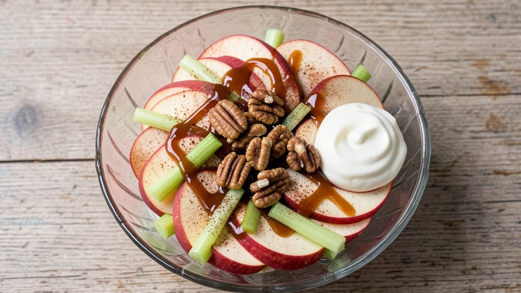 Weight Watchers Taffy Apple Salad Recipe: Caramelized Apple Bites with Celery Crunch