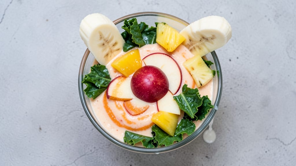Apple Kale Salad Tropical Smoothie Recipe: Vibrant Green Powerhouse in One Bowl